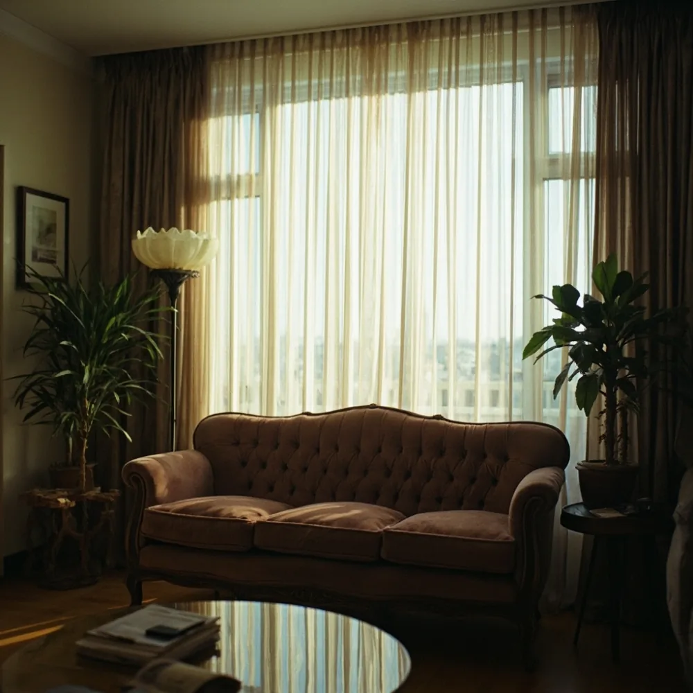 서울 32평 거실에 어울리는 프렌치 럭셔리 월넛 3인 sofa 이미지